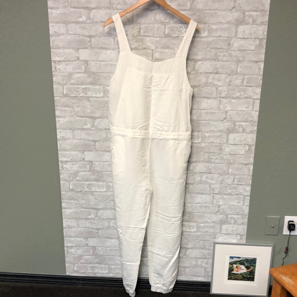 Ivory Chambray Overalls - Picture 4 of 12